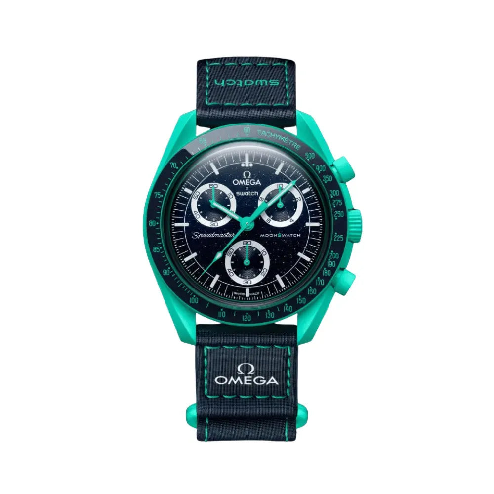 Relógio Omega x Swatch MoonSwatch Polar Lights – TYP STREETWEAR Relógio Omega x Swatch MoonSwatch Polar Lights – TYP STREETWEAR