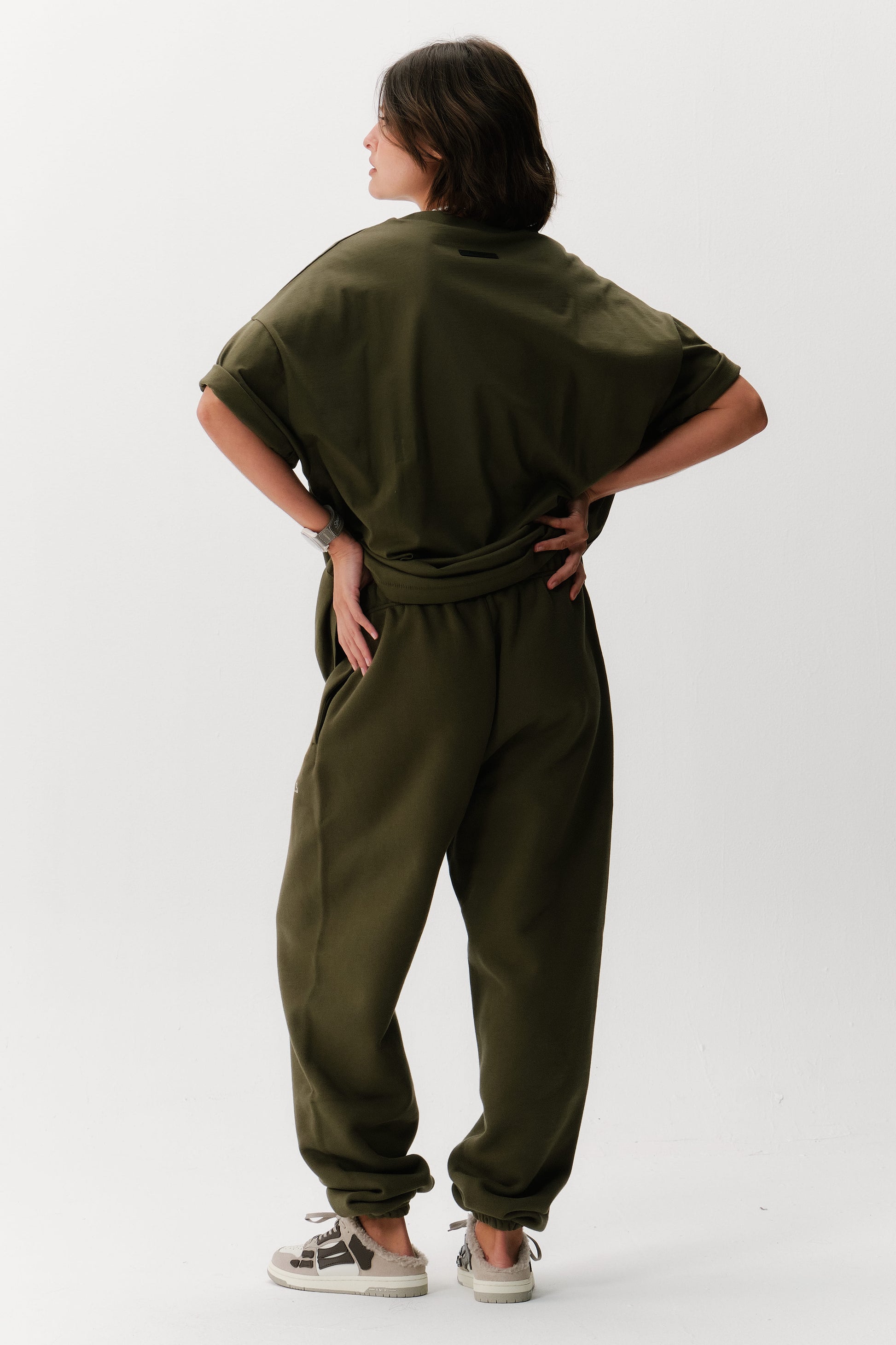 Calça Essentials Fleece Essential Military