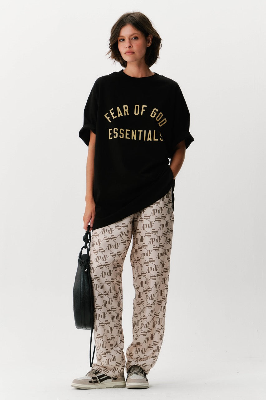 Camiseta Essentials Jersey Crewneck Black