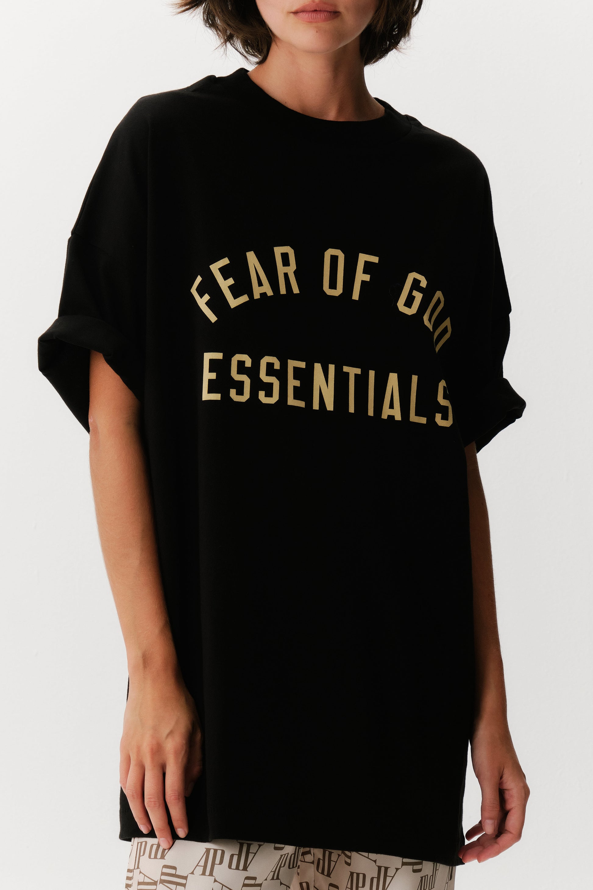Camiseta Essentials Jersey Crewneck Black