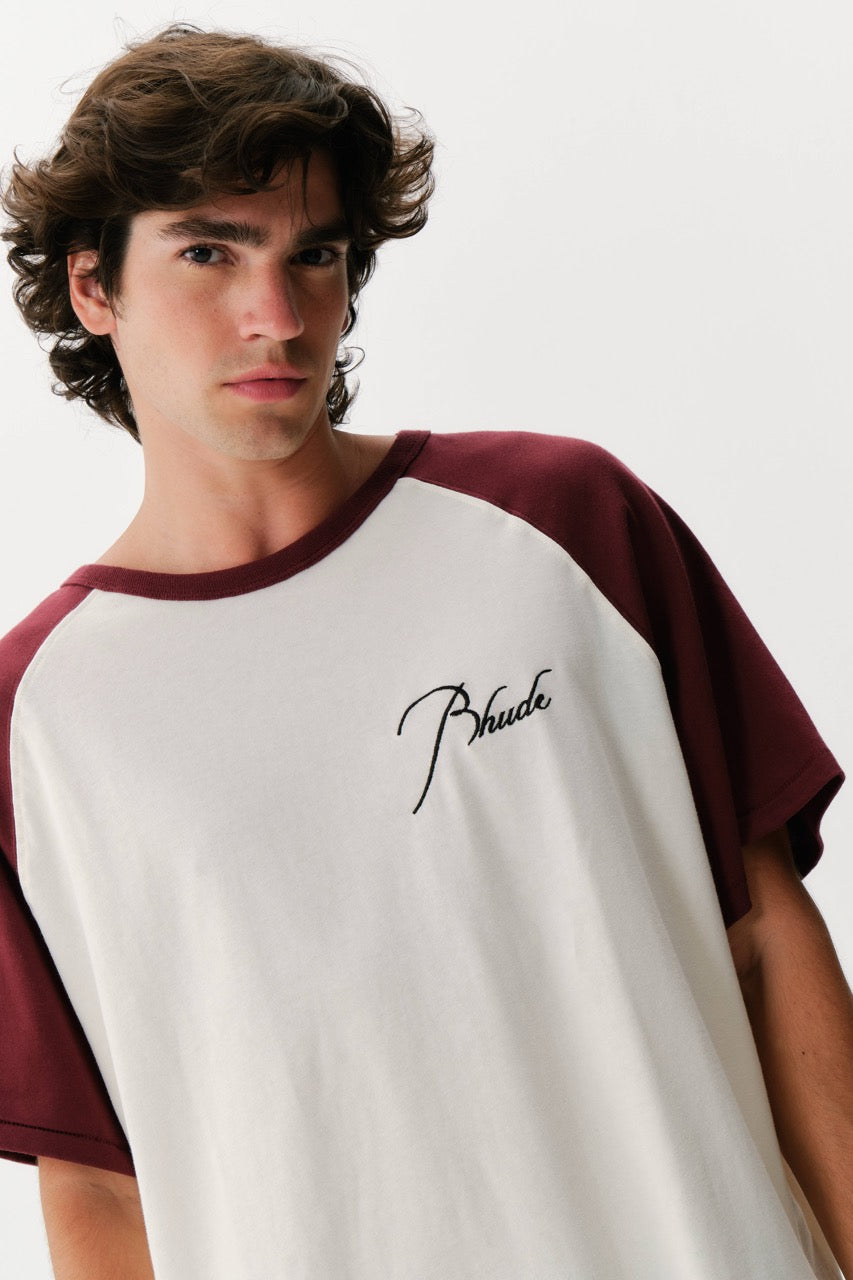 Camiseta Rhude Raglan Logo