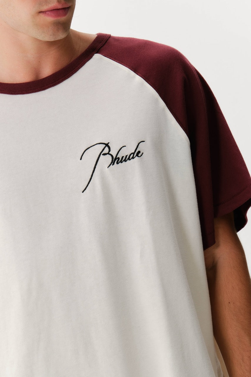 Camiseta Rhude Raglan Logo