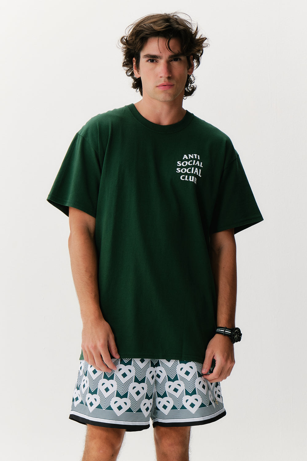 Short Casablanca Monogram Silk