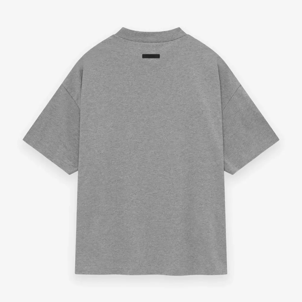 Camiseta Essentials Jersey Crewneck Dark Heather