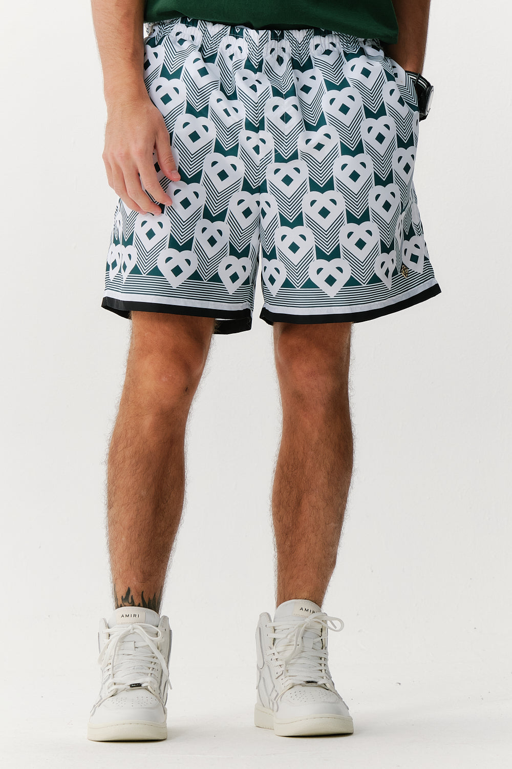 Short Casablanca Monogram Silk