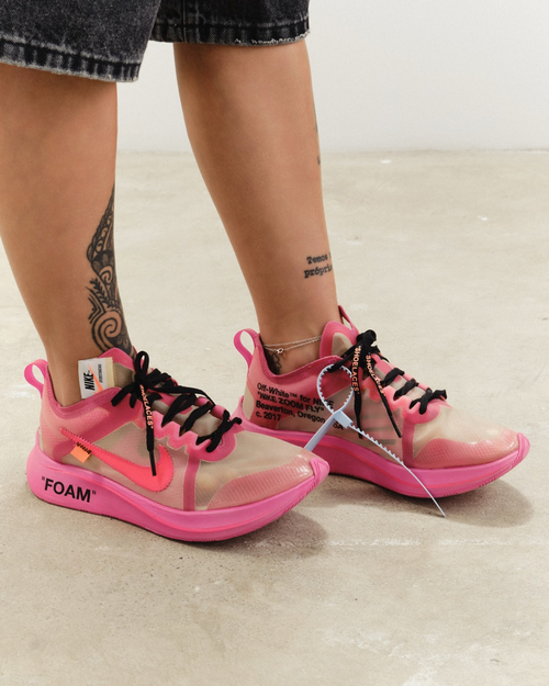 美品NIKE×OFF-WHITE THE 10 ZOOM FLY PINK Nike Air Zoom Fly x Off-White – TYP STREETWEAR BOUTIQUE