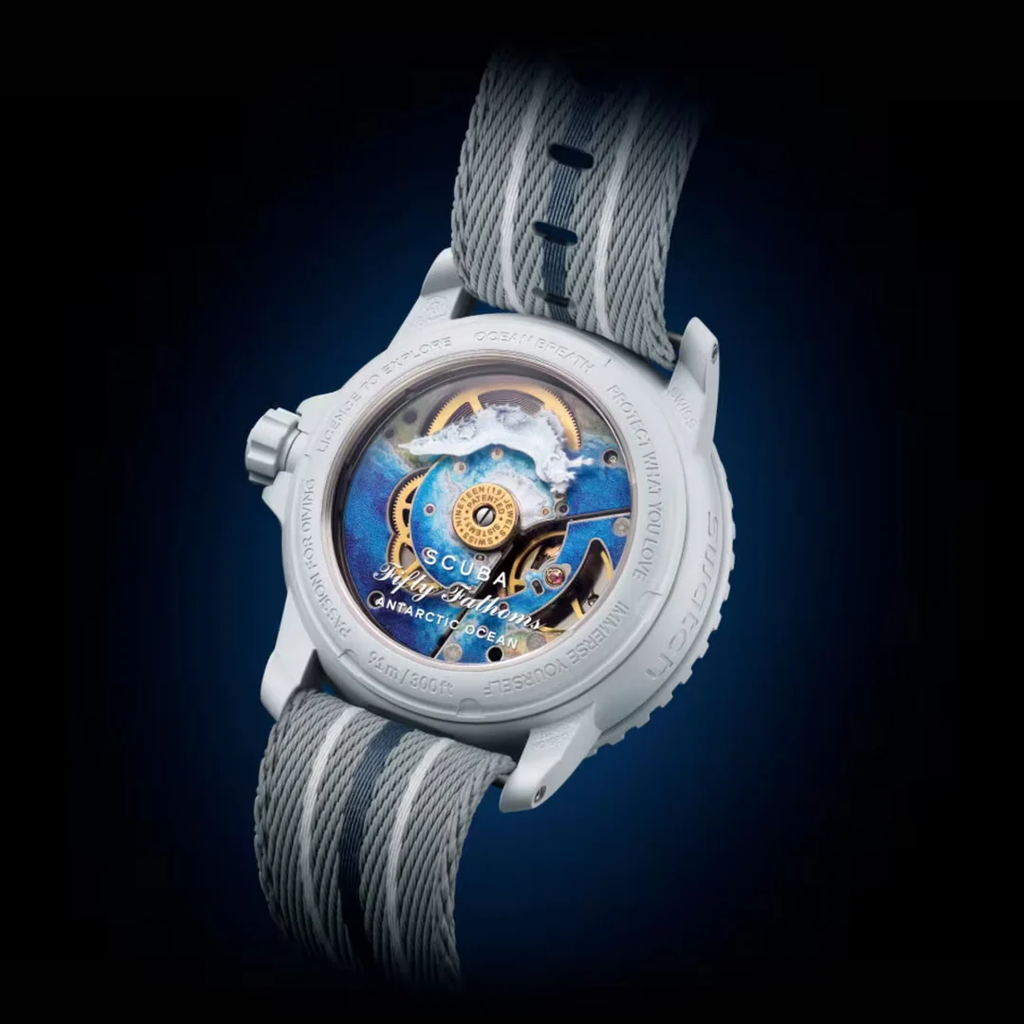 Relógio Blancpain x Swatch Antarctic Ocean
