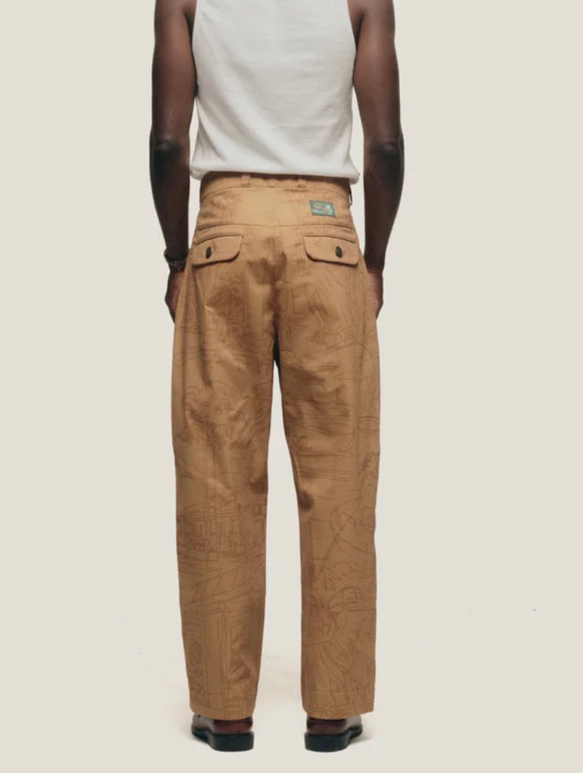 Calça Welcome "Wide Chino Sketch"