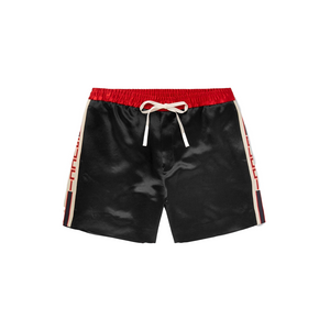 Short Gucci Black Satin Silk