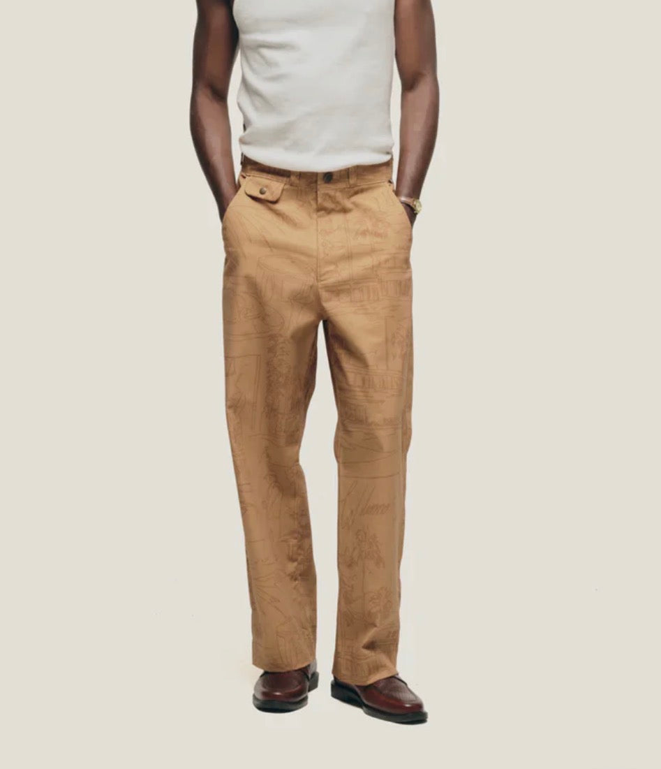 Calça Welcome "Wide Chino Sketch"