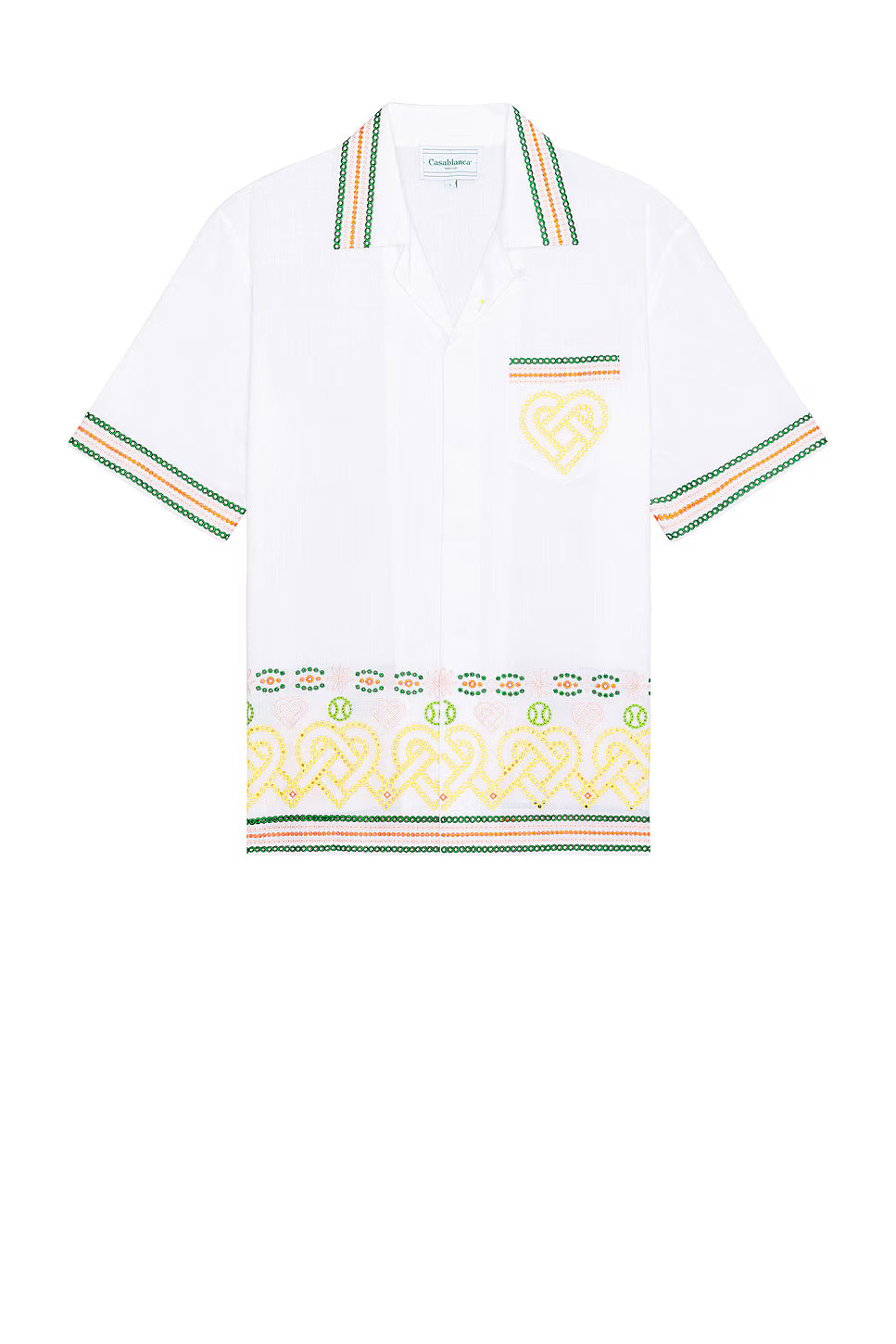 Camisa Casablanca Anglaise Gradient Hearts