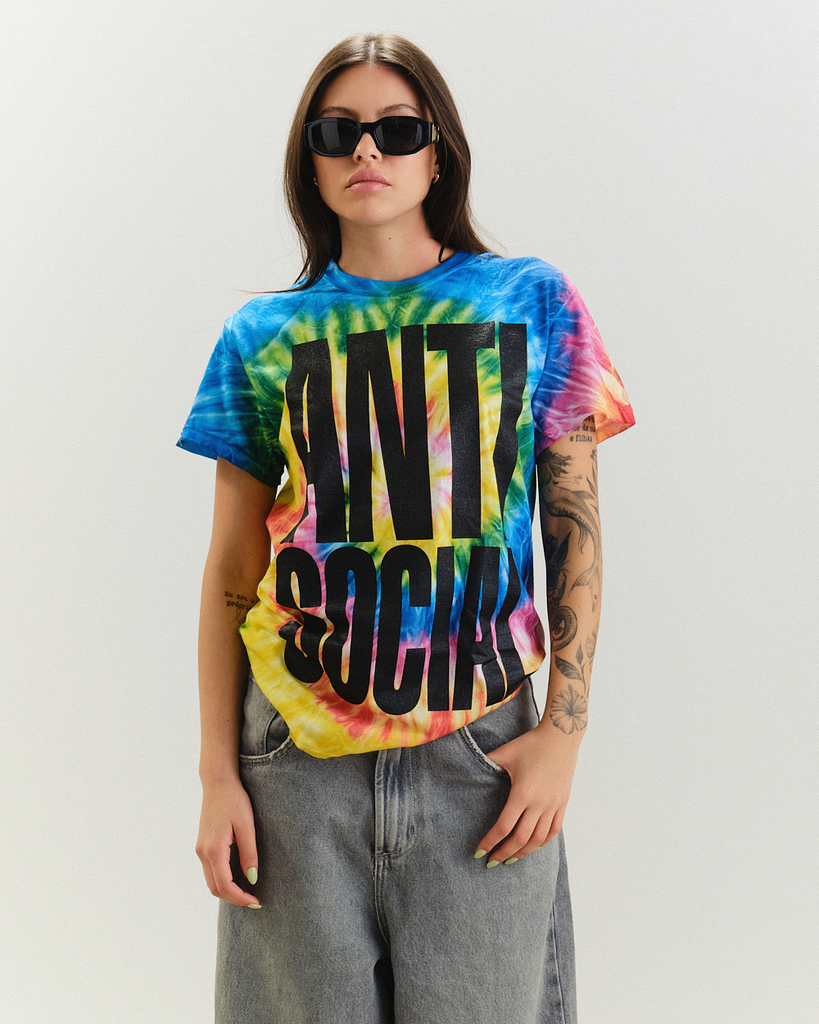 Camiseta Anti Social Social Club Heatwave Rainbow