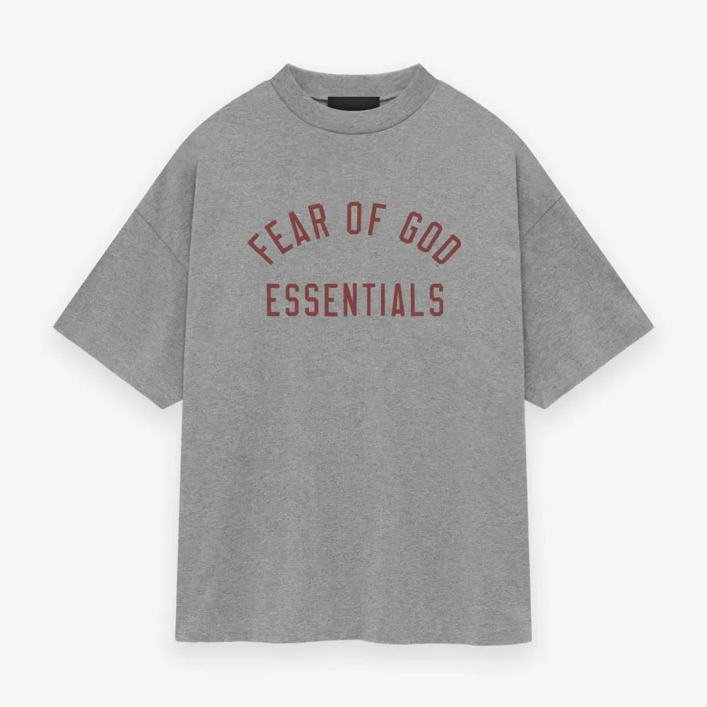 Camiseta Essentials Jersey Crewneck Dark Heather