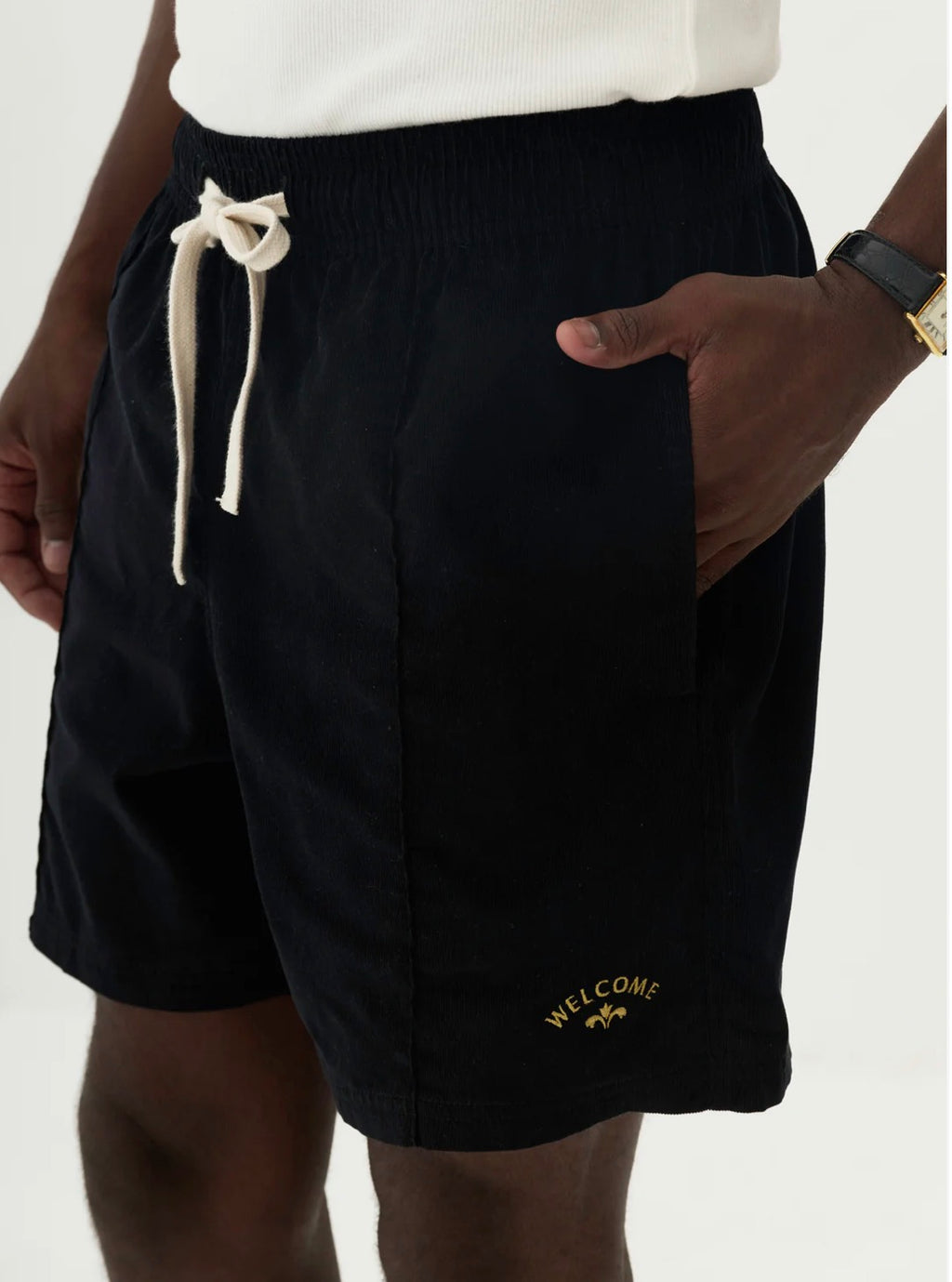 Short Welcome Elastico Veludo