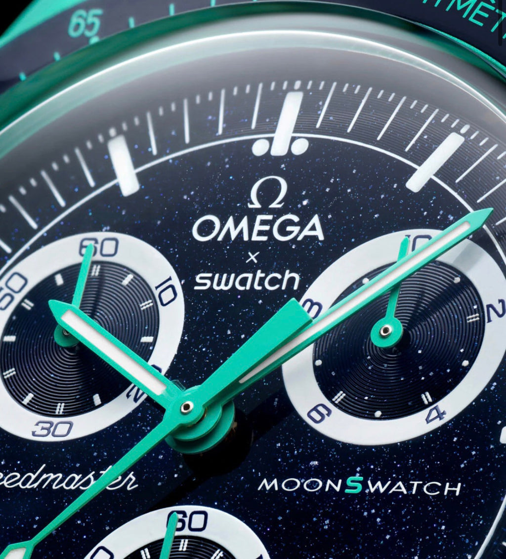 Relógio Omega x Swatch MoonSwatch Polar Lights