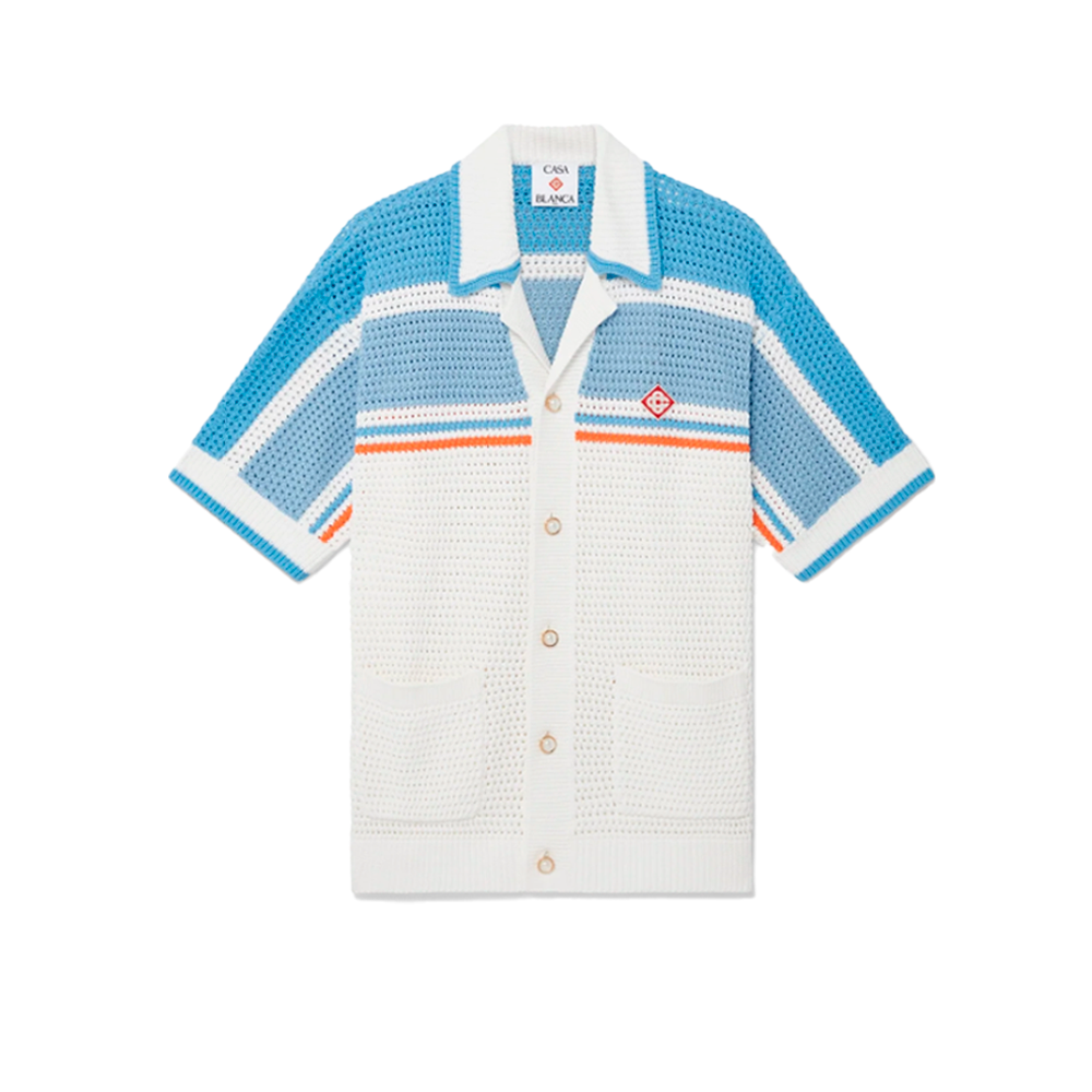 Camisa Casablanca Cotton Tennis Crochet