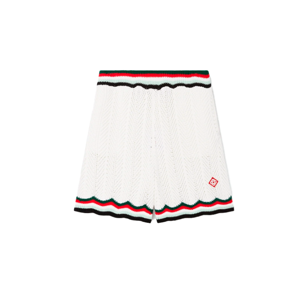 Shorts Casablanca Cotton Chevron Crochet