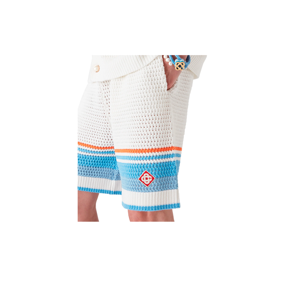 Shorts Casablanca Cotton Tennis Crochet