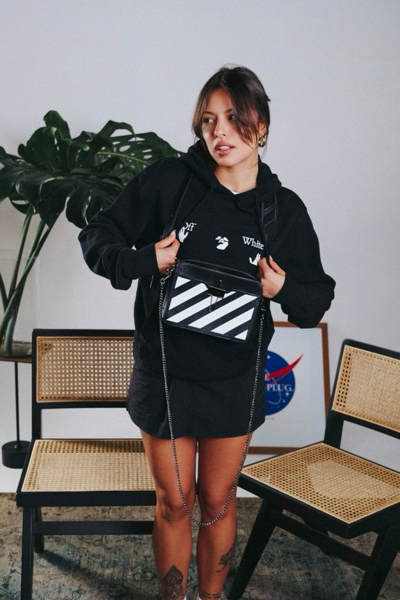 Bolsa Off-White Two-Tone
