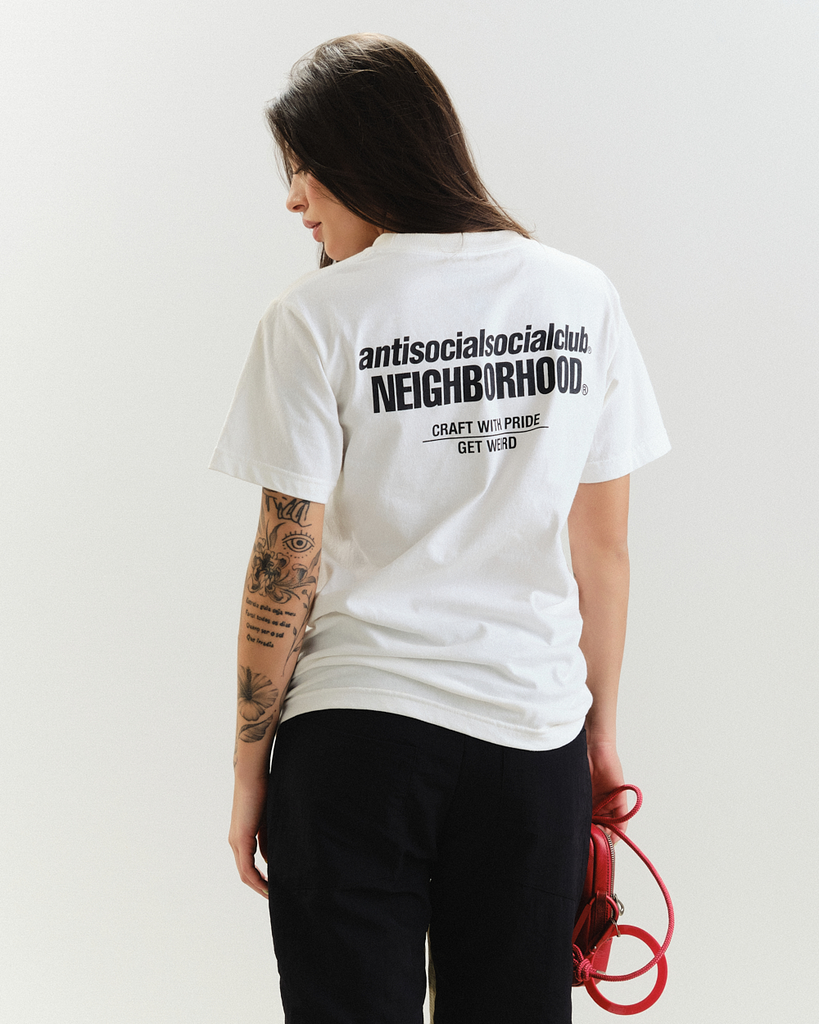 Camiseta Anti Social Social Club x Neighborhood Cambered