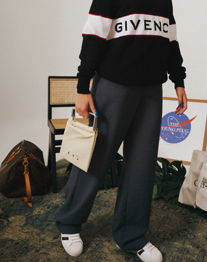 Bolsa Off-White Leather Small Allen Snap Tote