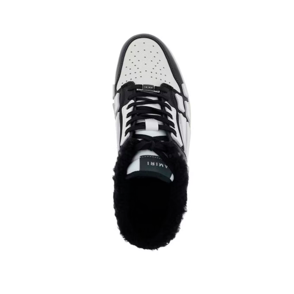 Amiri Skel Top Mule Shearling Black