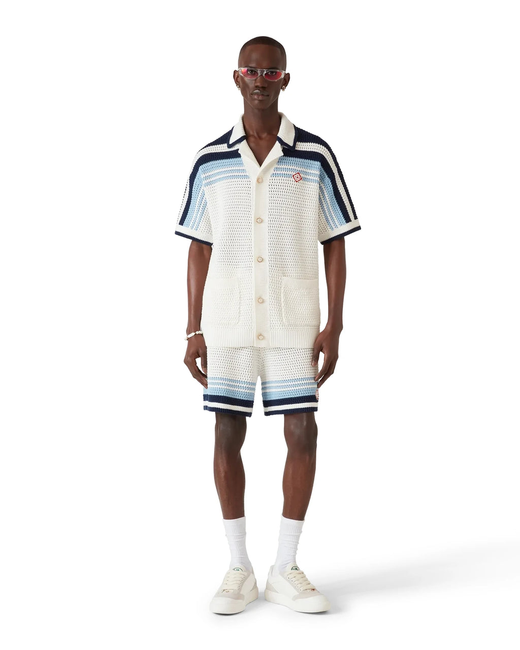 camisa-casablanca-cotton-tennis-crochet