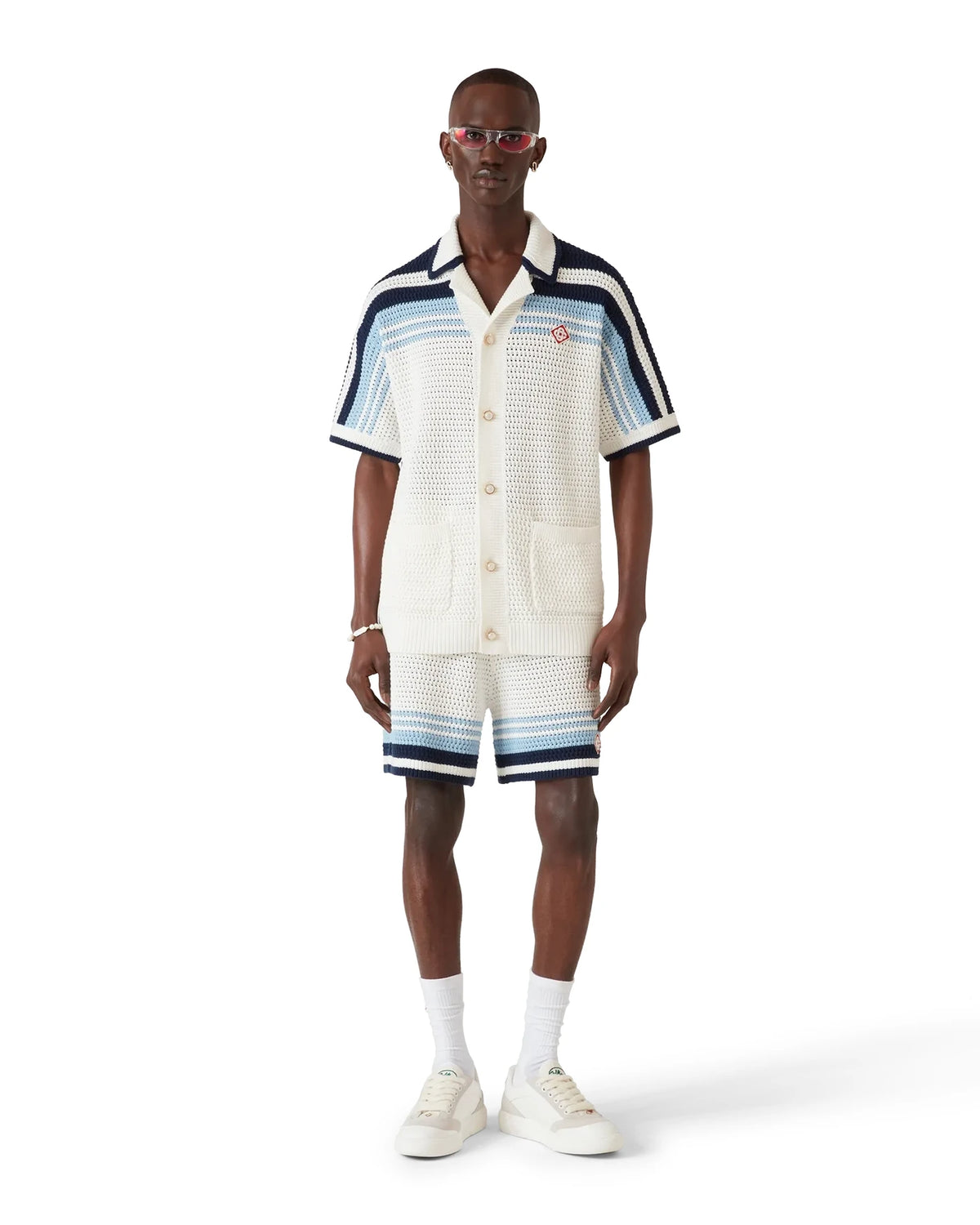 camisa-casablanca-cotton-tennis-crochet