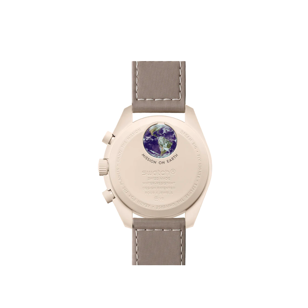 Relógio Omega x Swatch Moonswatch Mission on Earth Desert