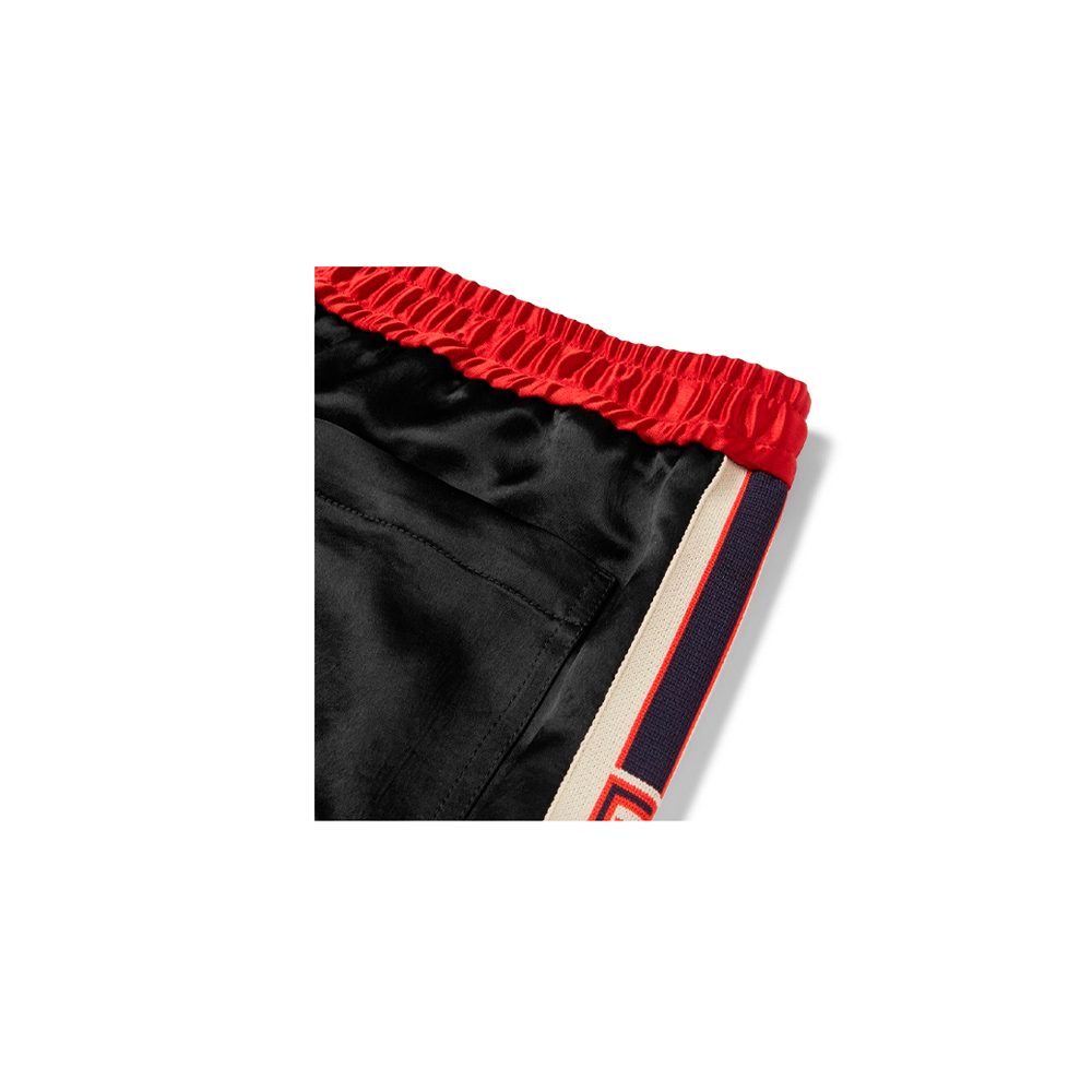 Short Gucci Black Satin Silk