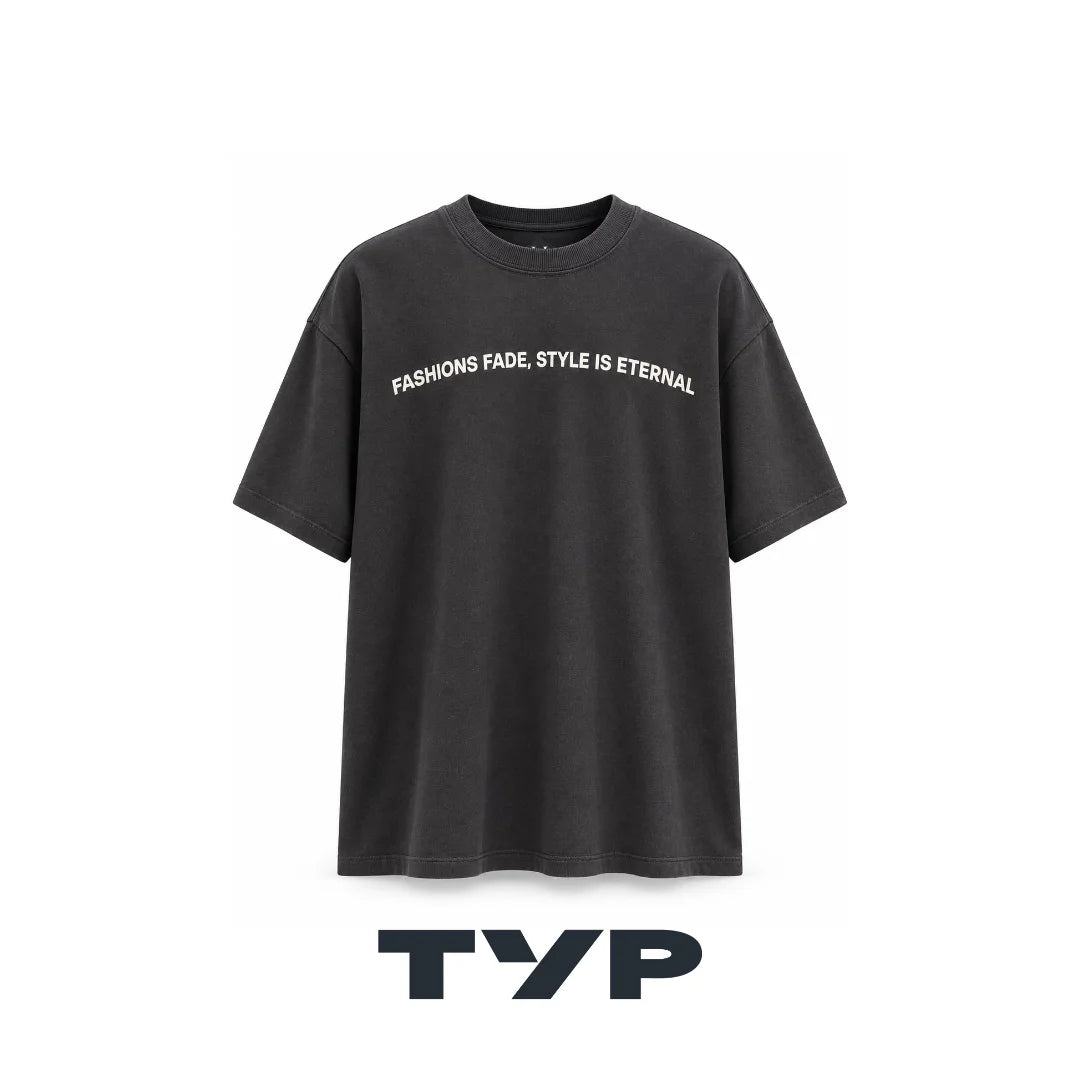 T-SHIRT TYP COTTON STREETWEAR PRETO